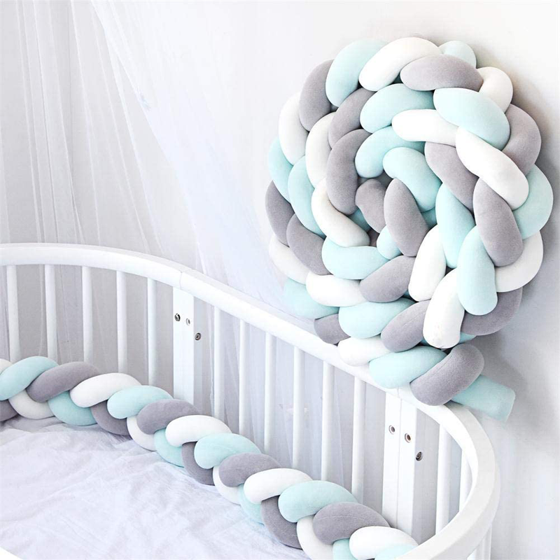 Lit Bebe Tour Lit Tresse Serpent Coussin Velours Berceau Pare Chocs Decoratif Eur 37 85 Picclick Fr