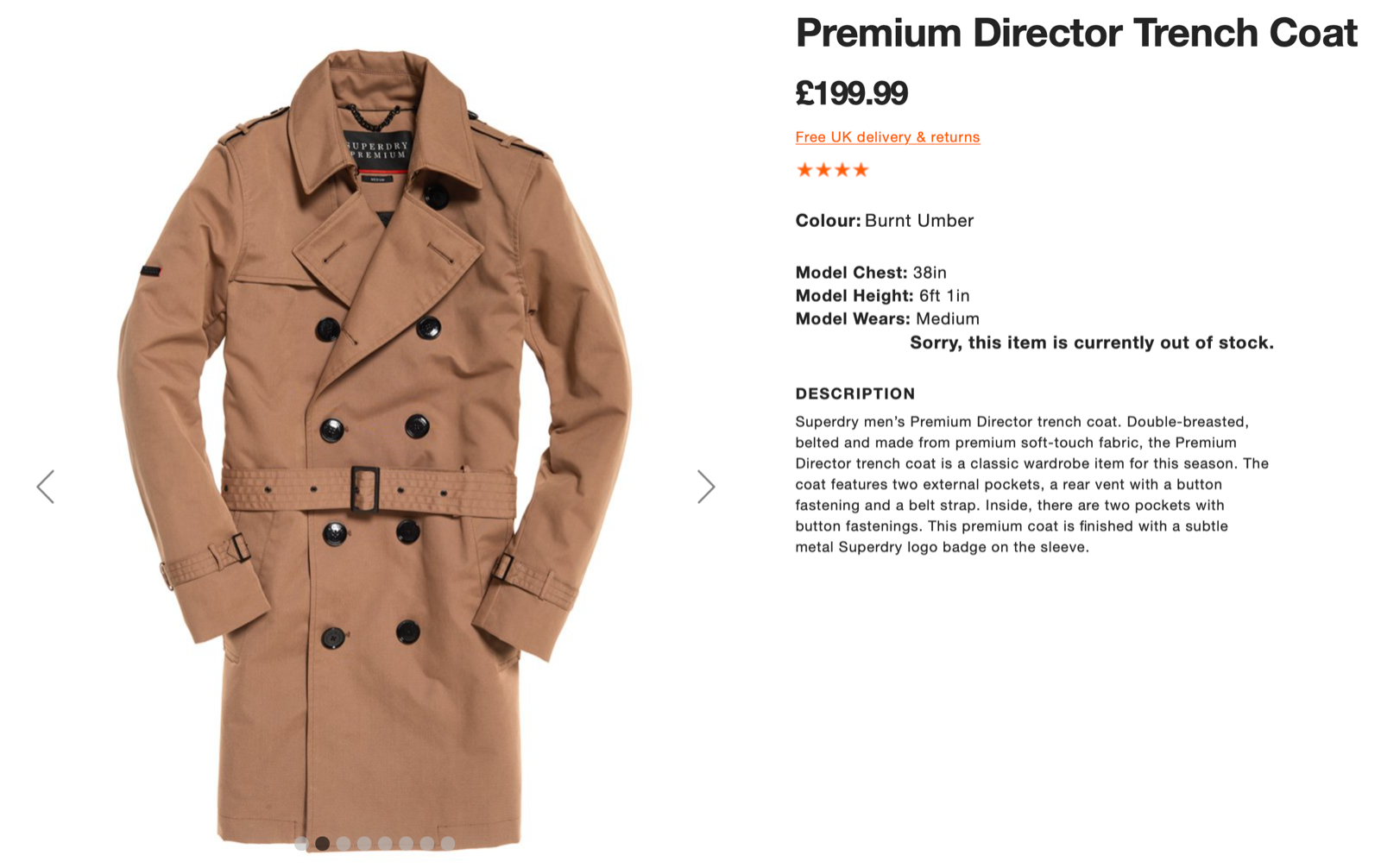 superdry trench