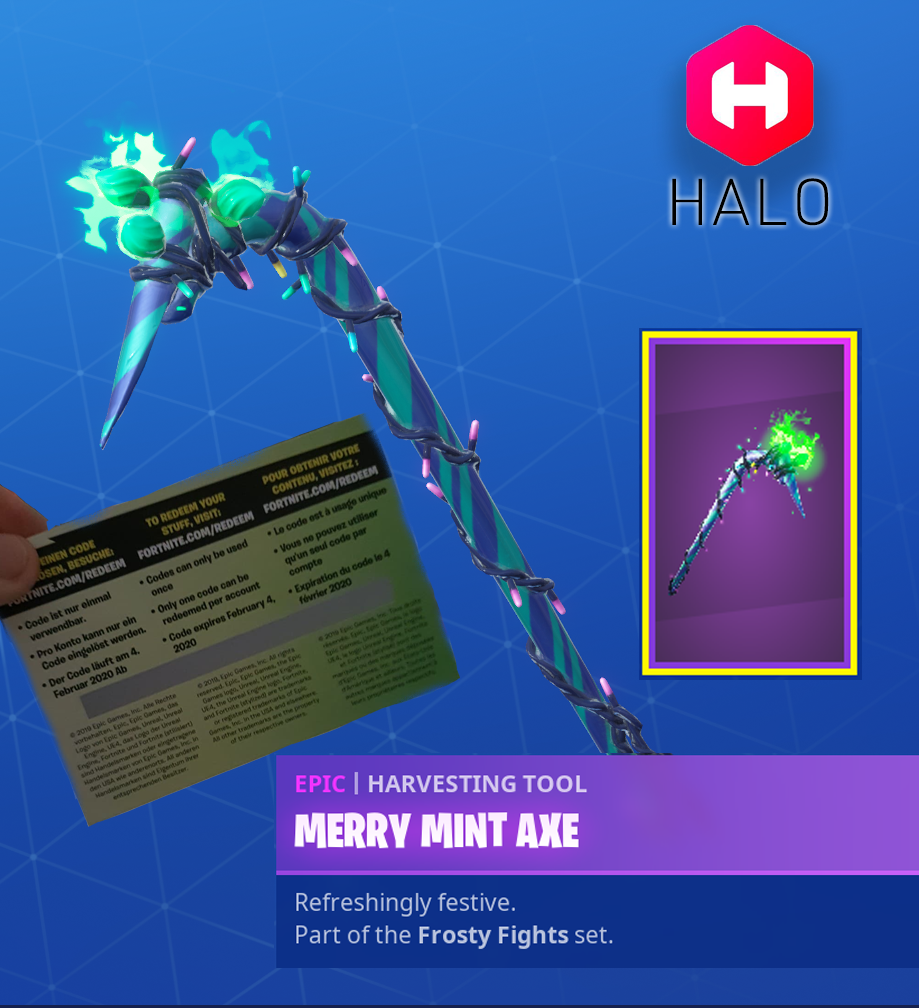 Minty Pickaxe Card