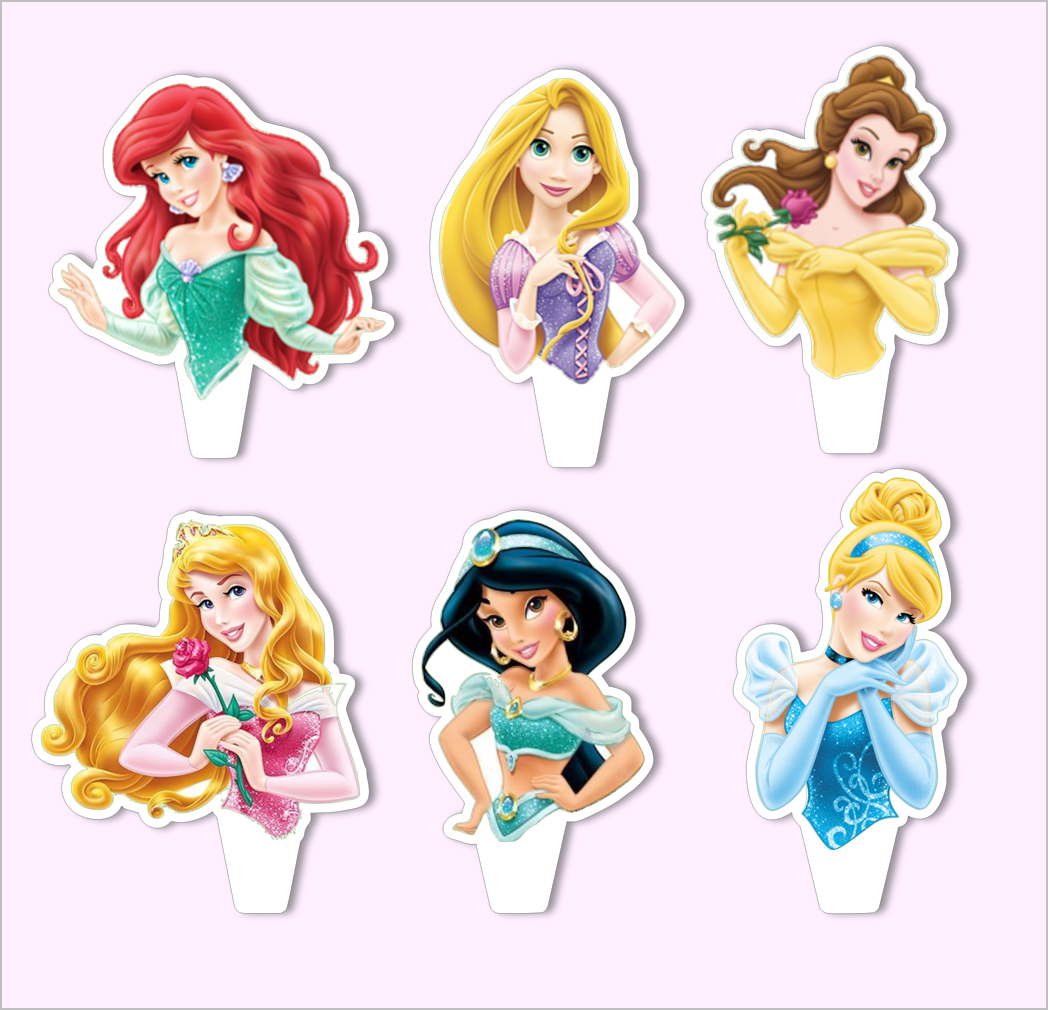 Disney Princess Half Body Cupcake Toppers Free Printable Printable 