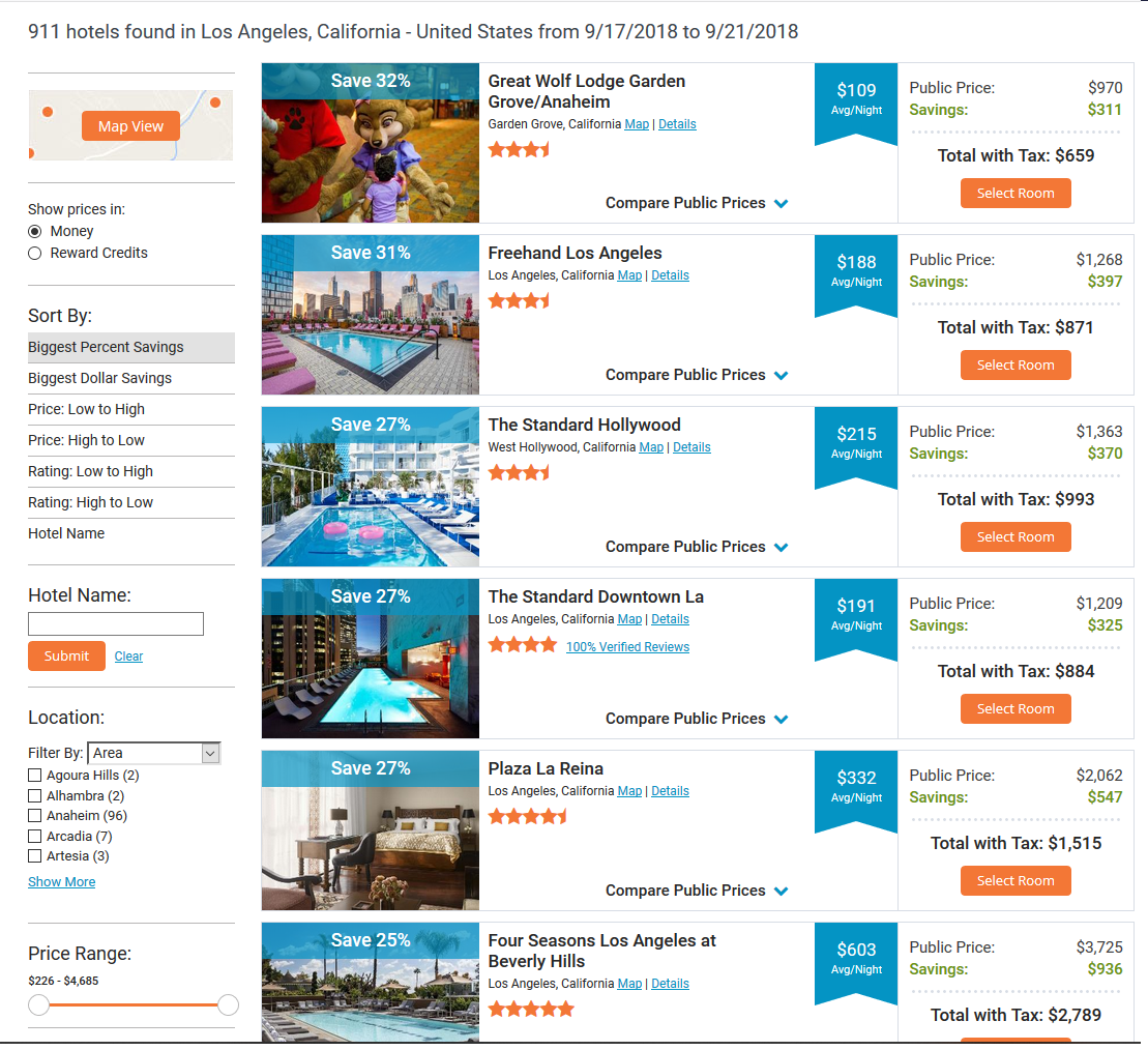1000 Dollar Hotel Travel Savings Card Disney Universal - 