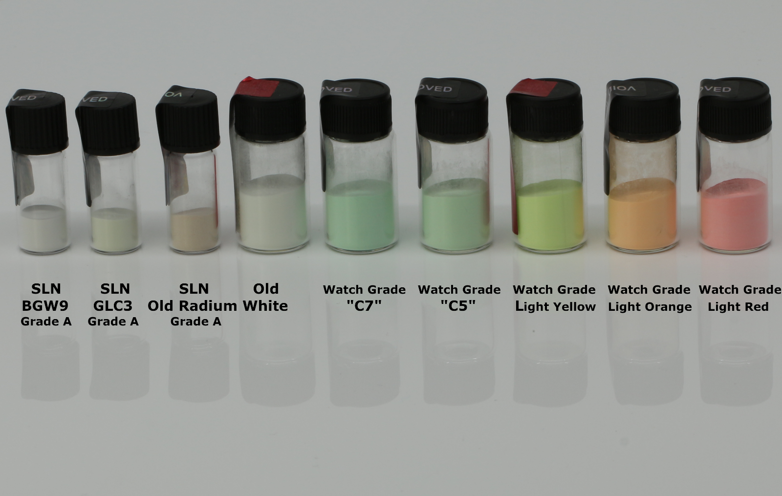 SWISS LUMINOVA DIY KIT, luminous powder watch hands lume C1 C3 C5