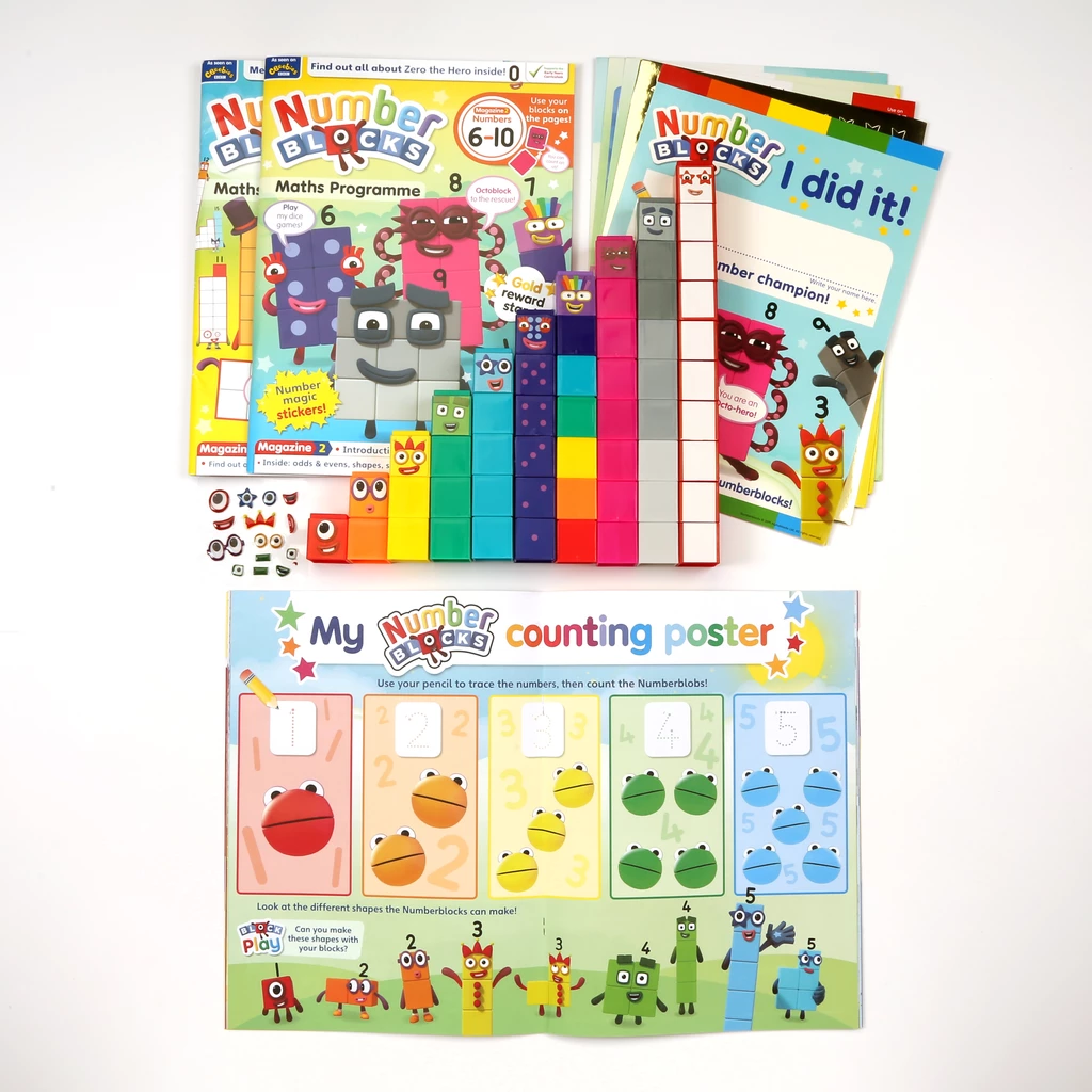 Cbeebies Numberblocks Maths Programme Books Toys 1 10 And Toys 11 15 Magazine 125 00 Picclick