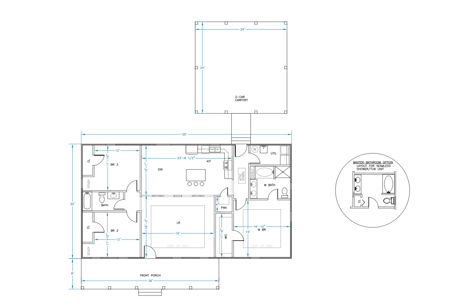 Ranch House Plans 1650 Sf 3 Bed 2 Bath Open Floor Split