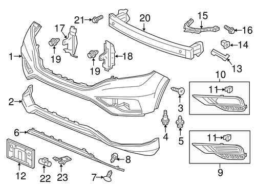 Genuine Honda Garnish R Front Bumper T1w A10 30 13 Picclick