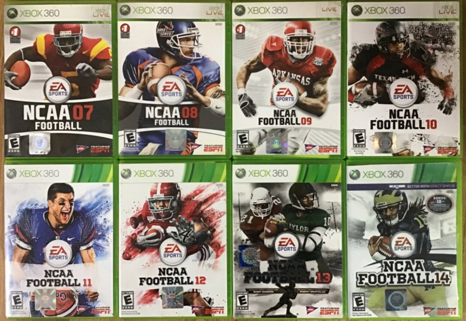 Madden Xbox 360 Microsoft Games Ncaa Football Video Game Lot Tested Choose 2 99 Picclick