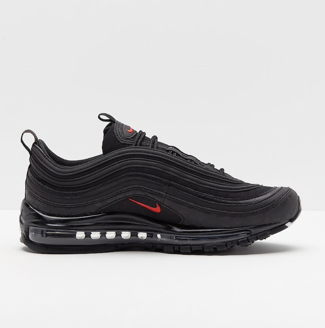 air max 97 nere con baffo rosso