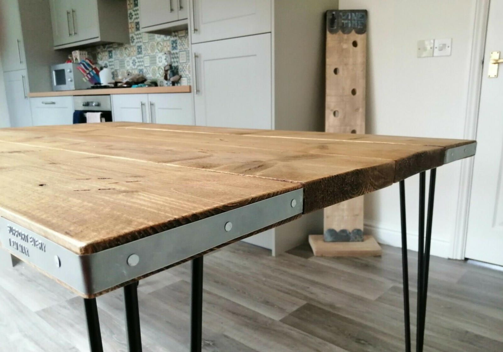 Scaffold Board Desk Top Dining Table Table Top Work Desk Reclaimed Rustic 145 00 Picclick Uk
