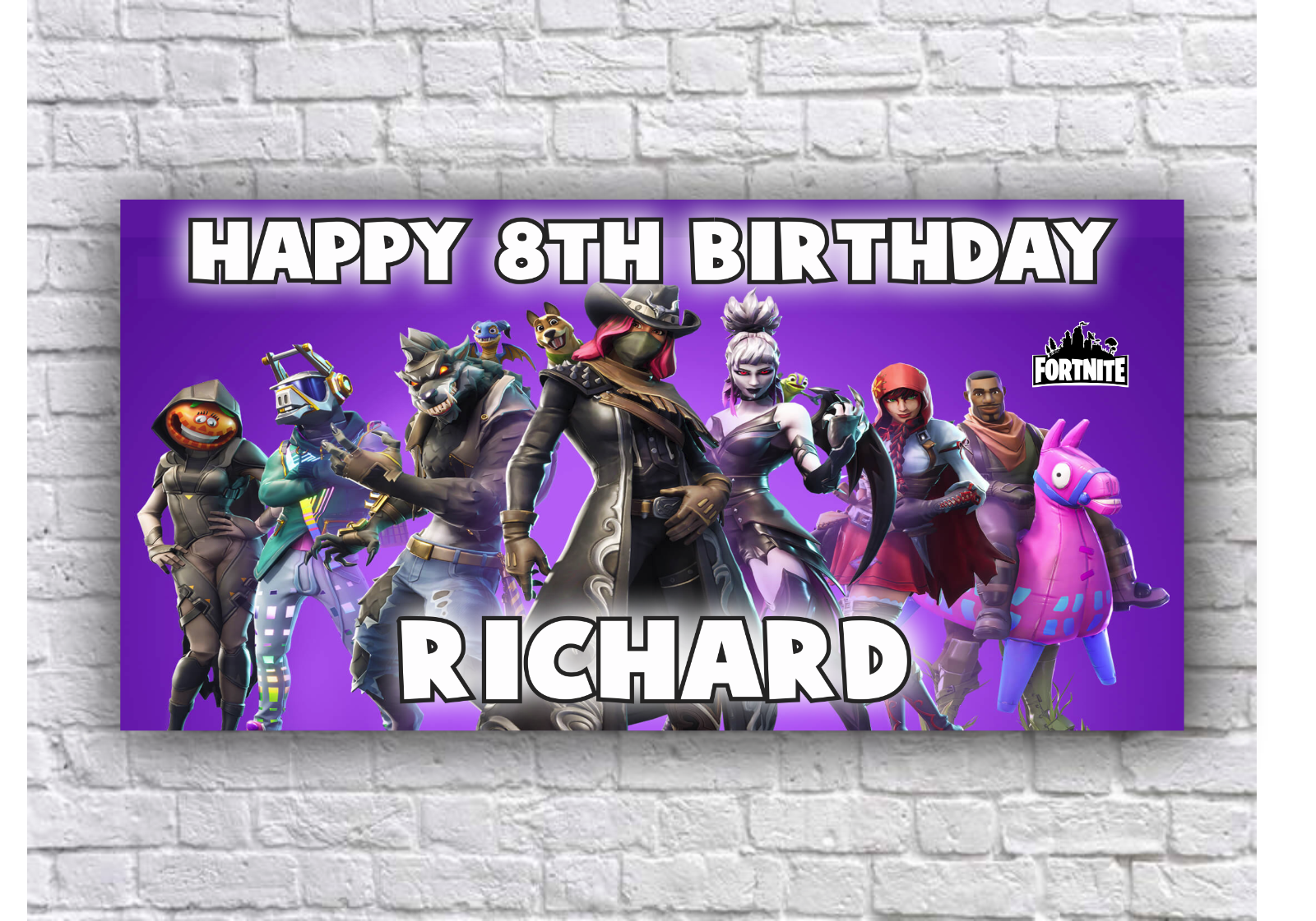 Custom Fortnite Birthday Banner 24 X 48 29 95 Picclick