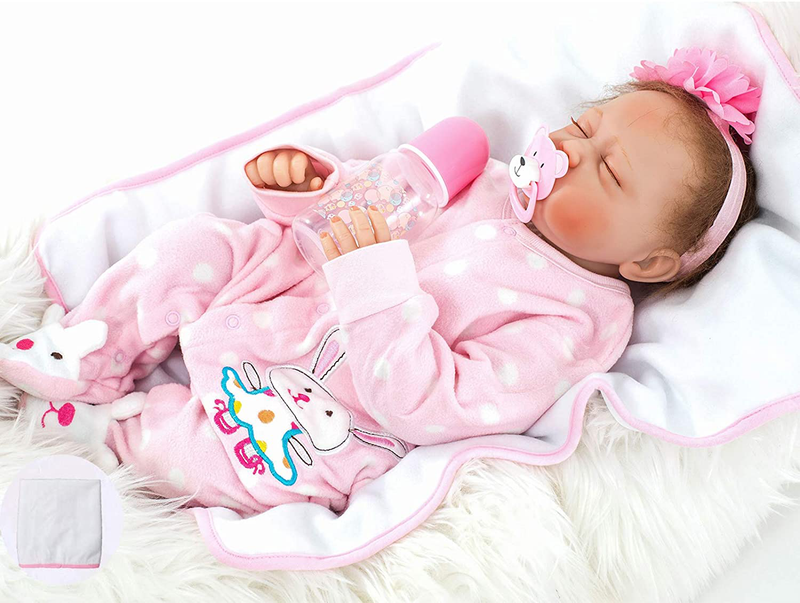 Ziyiui Reborn Poupee Bebe Fille 22 Pouces 55cm Silicone Souple Vinyle Vrai Vie R Eur 87 99 Picclick Fr