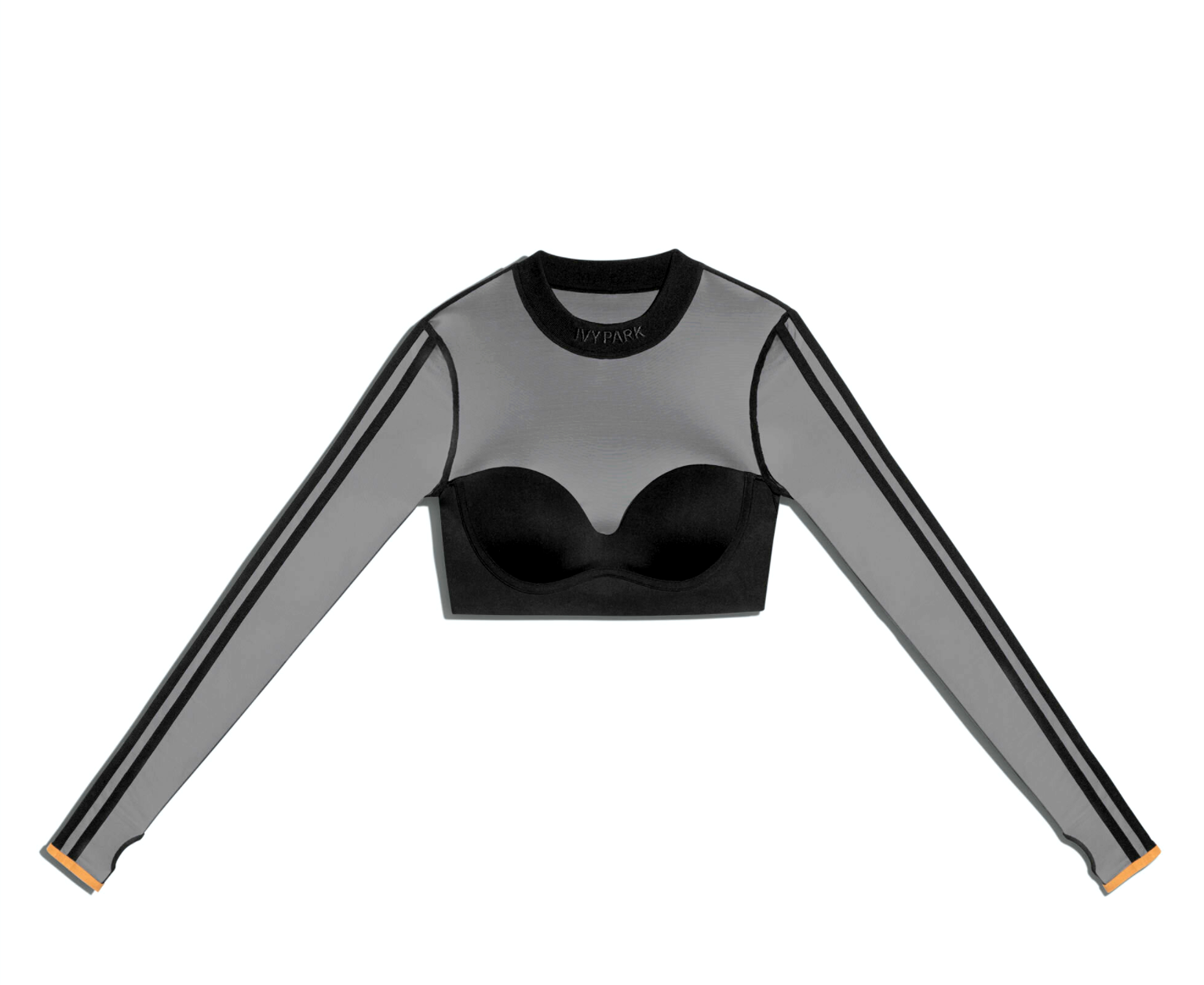 adidas mesh crop top long sleeve