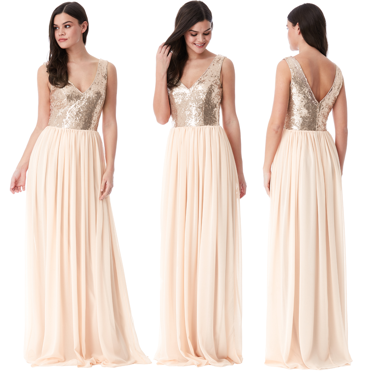 Goddiva Long Black Drape Bow Sleeveless Evening Prom Party Maxi Dress Bridesmaid