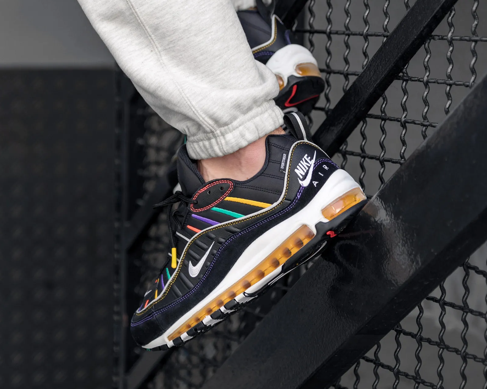 nike air max 98 premium black