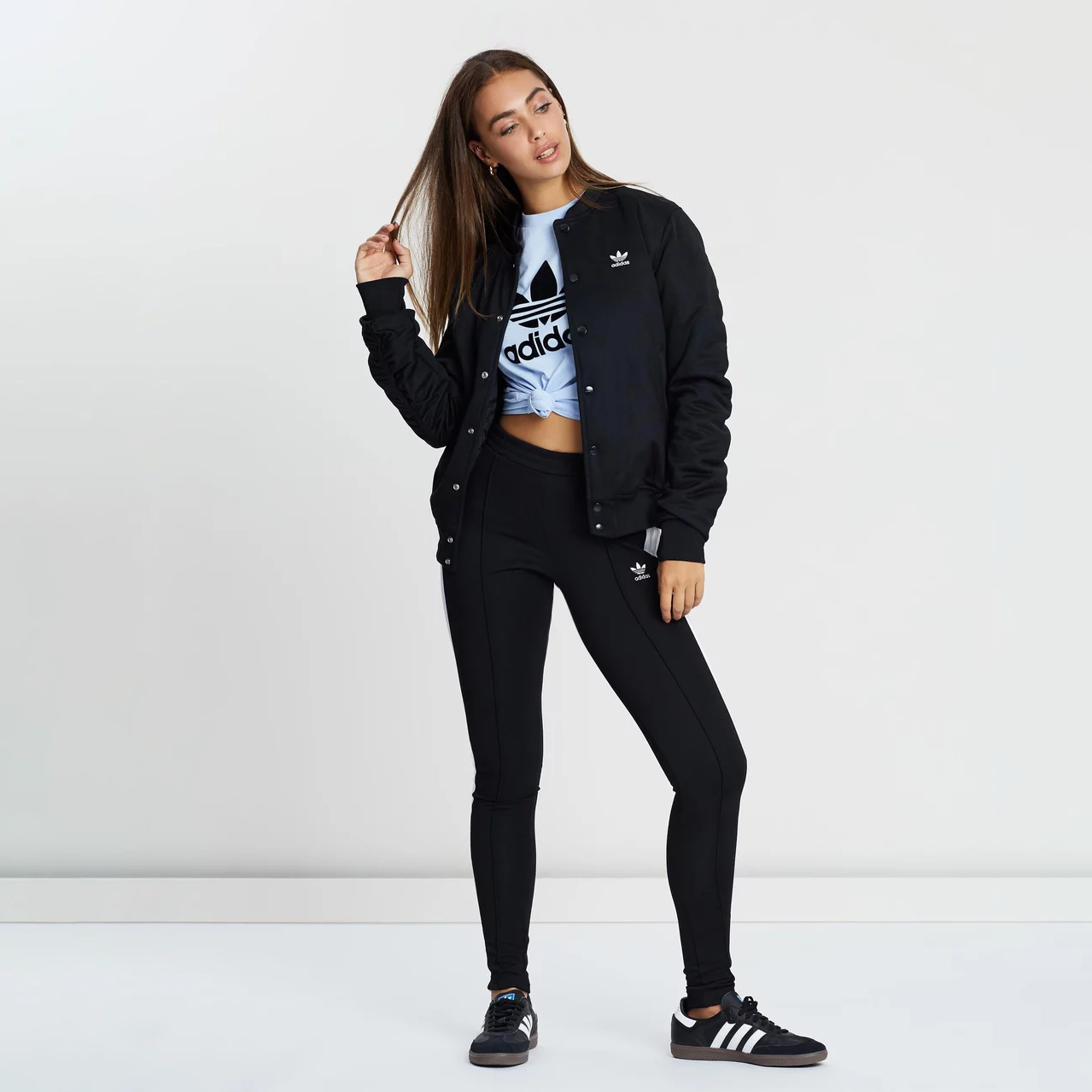 adidas styling complements bomber jacket