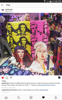 Ab Fab Absolutely Fabulous Patsy Edina Shower Curtain Peter Max