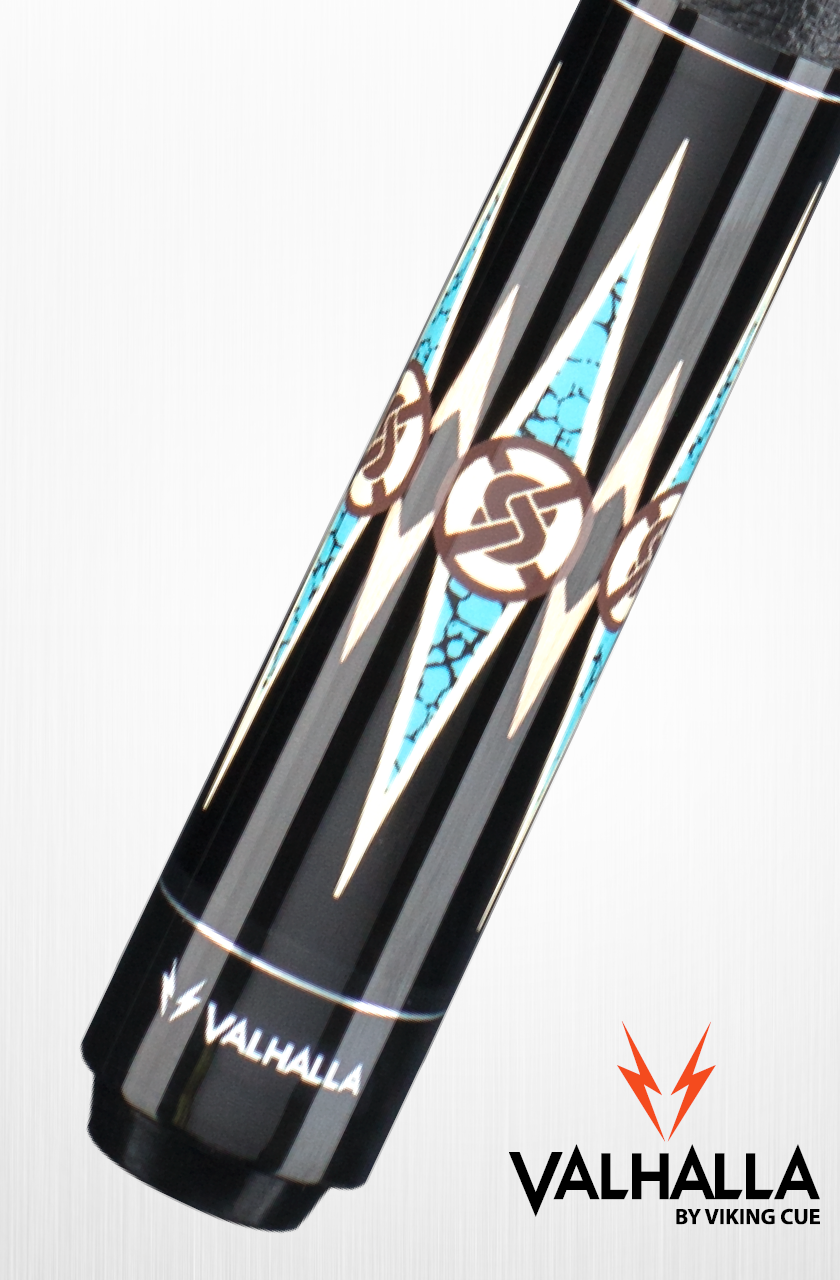 Lifetime Warranty! Valhalla by Viking 2 Piece Pool Cue with case Mahogany