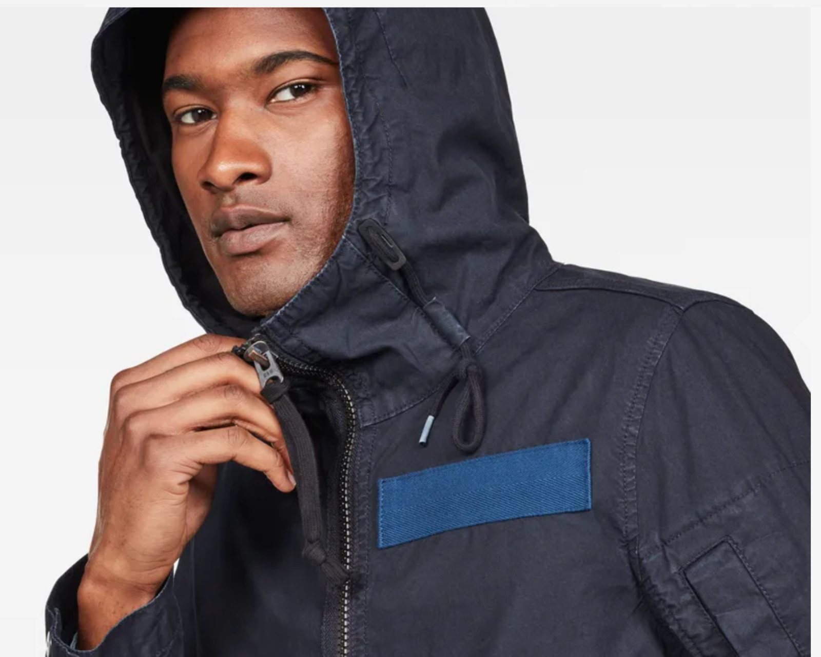 batt hooded overshirt