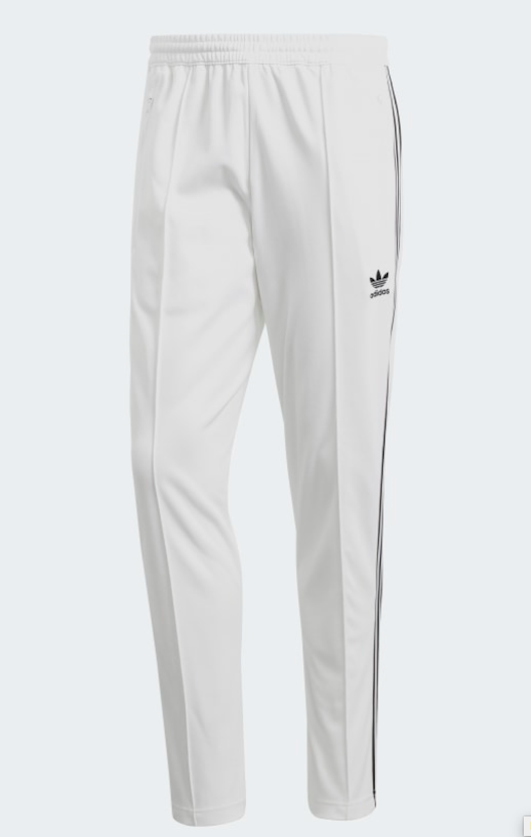 NEW MEN'S ADIDAS Originals Beckenbauer Trefoil Track Pants ~Large #Dv1518 White NEW MEN'S ADIDAS Originals Beckenbauer Trefoil Track Pants ~Large #Dv1518 White