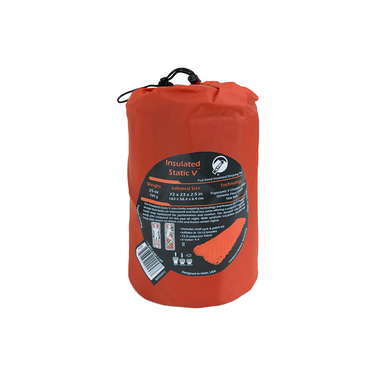 Klymit Insulated Static V Lightweight Sleeping Camping Pad Refurbished 50 12 Picclick