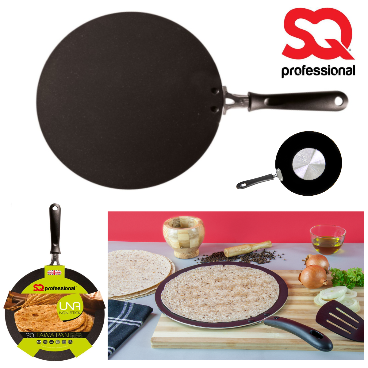 NON STICK TAWA TAVA PAN NAAN ROTI CHAPATI PLATE DOSA CREPE PAN FRY CHAPPATI 