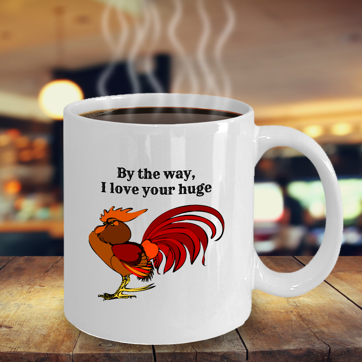Rooster Mug For Him I Love Your Huge C K 11oz White Ceramic Coffee Tea Cup 14 99 Picclick
