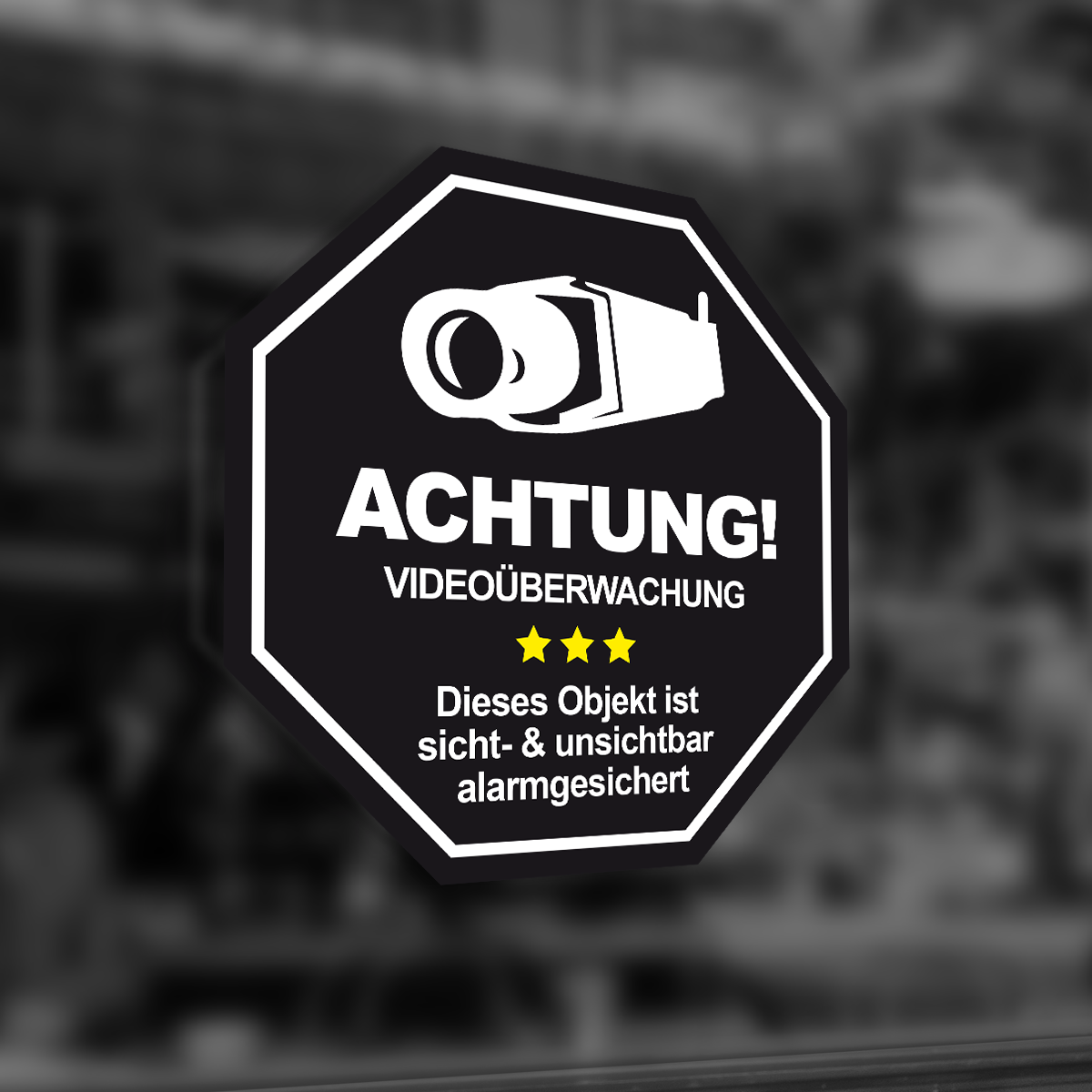 Aufkleber Folie Sicherheit Einbruch Schutz Videouberwachung 4 Motive Druck Vu16 Eur 4 95 Picclick De