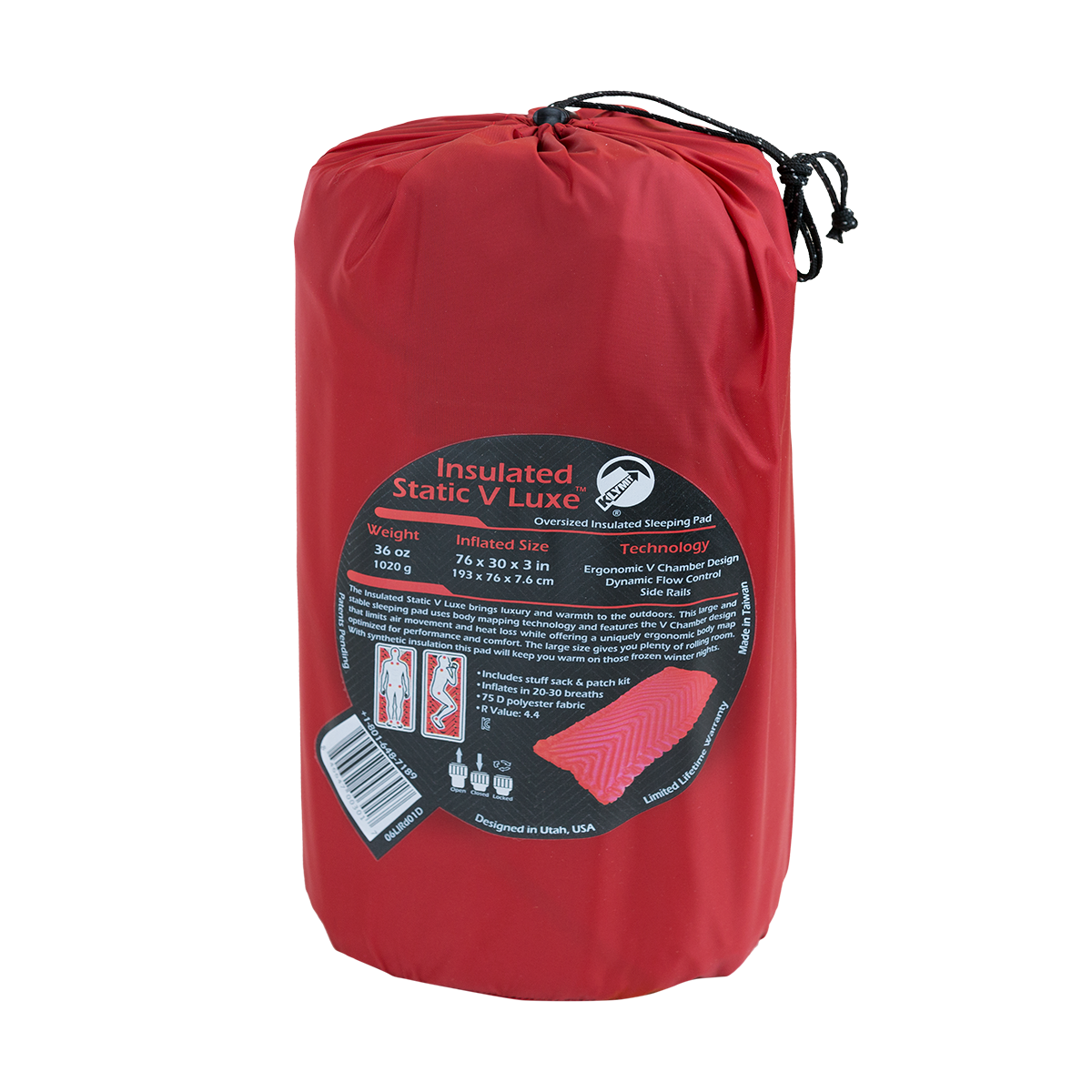 Klymit Insulated Static V Luxe Xtra Large Sleeping Pad Factory Refurbished 70 77 Picclick