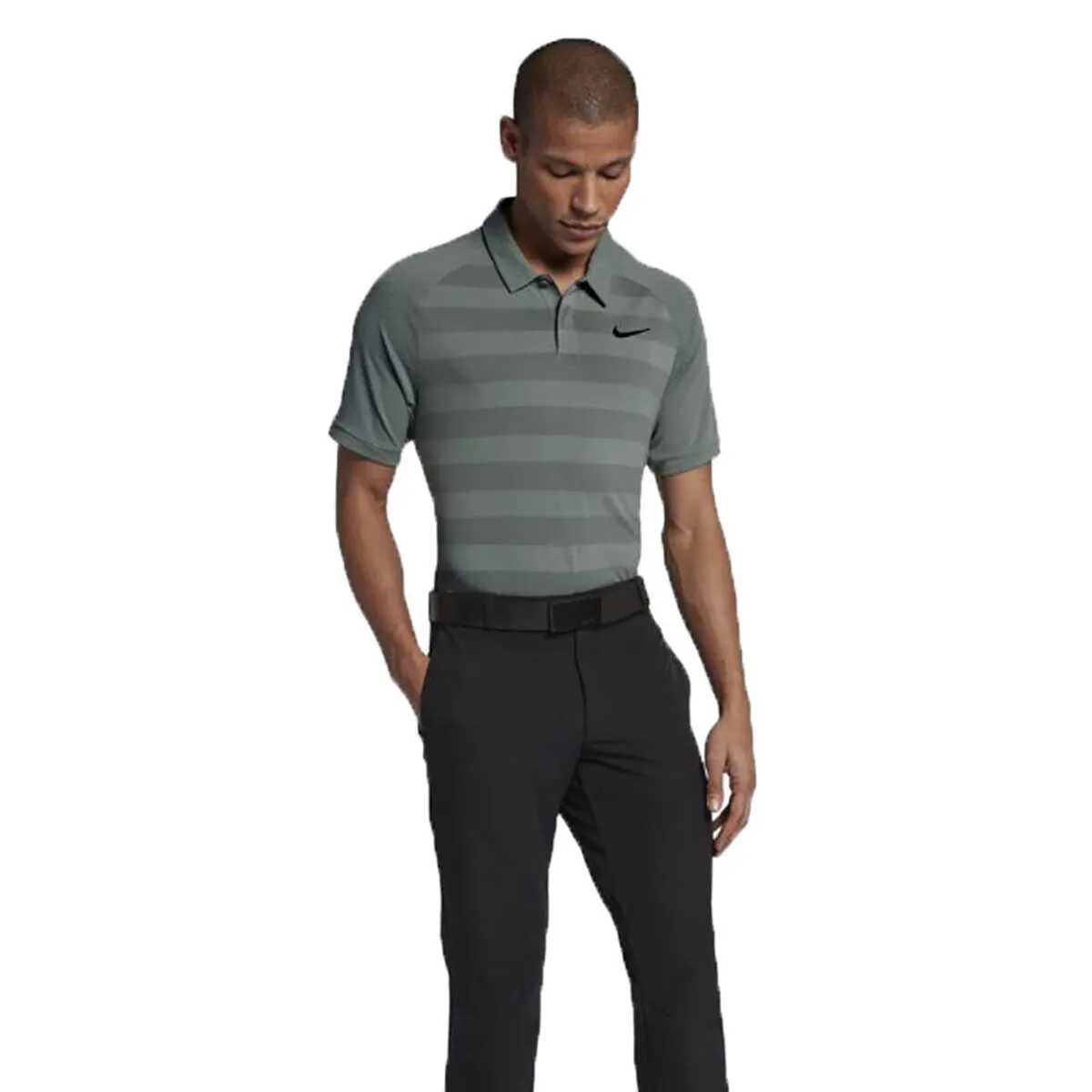nike men's zonal cooling stripe golf polo