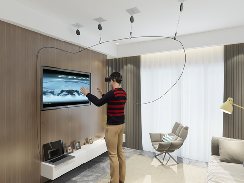 Skywin Vr Cable Management System For Oculus Rift Virtual Reality