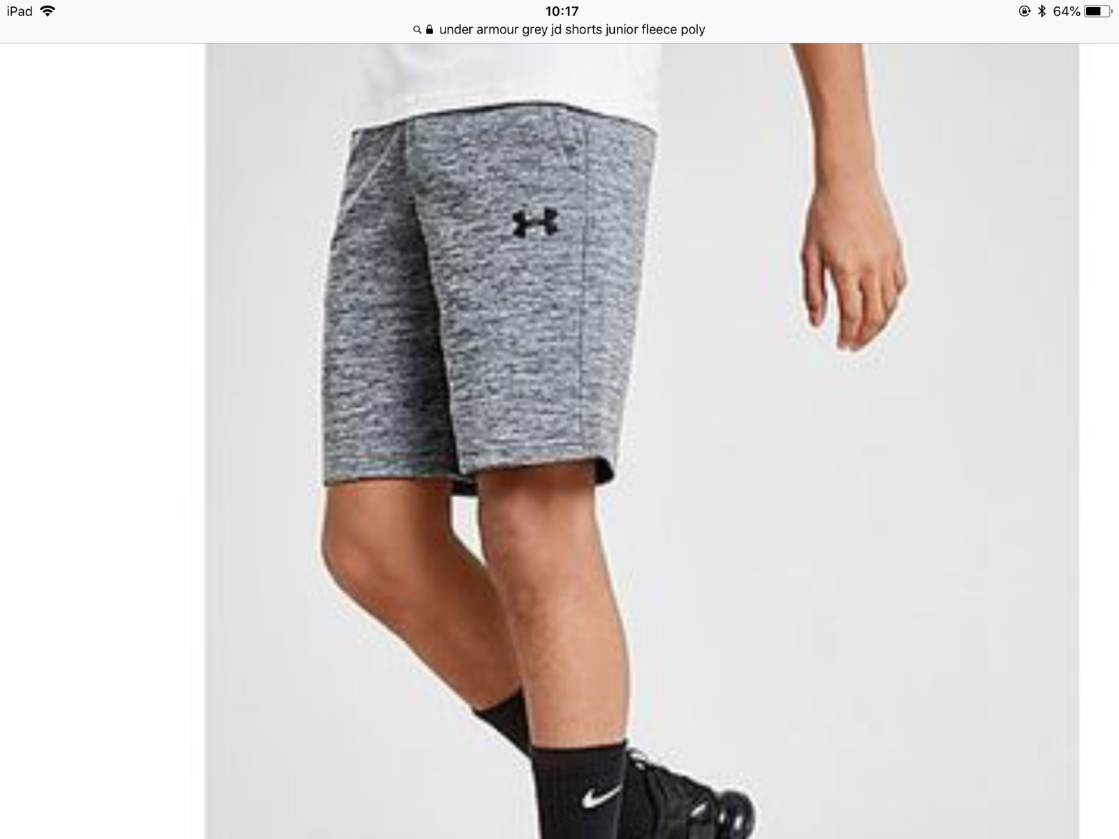 under armour fleece poly shorts