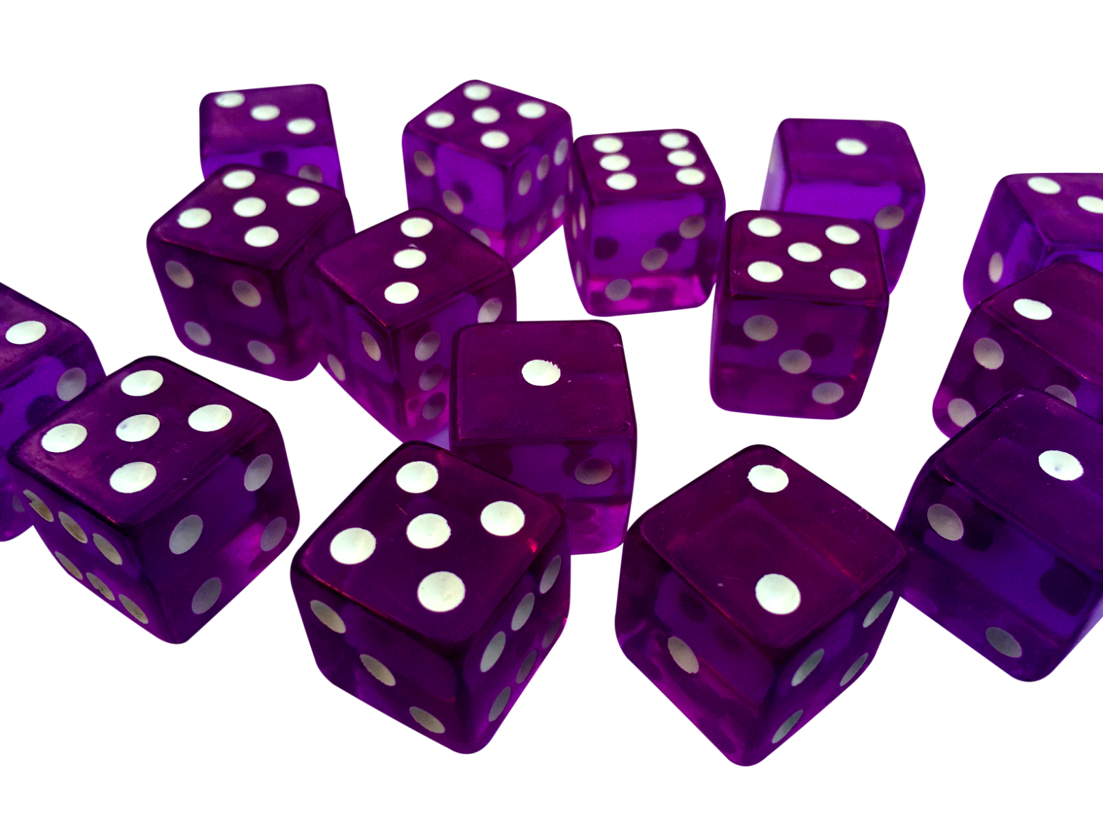 5X Purple Opaque 14mm 6 Sided Spot Dice D6 RPG for Ludo Monopoly Board Games UK