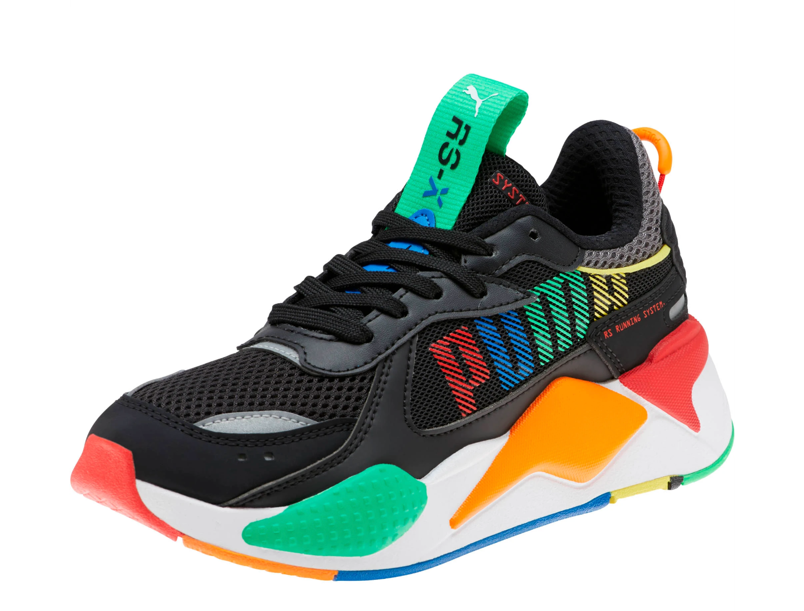 black and orange puma rsx