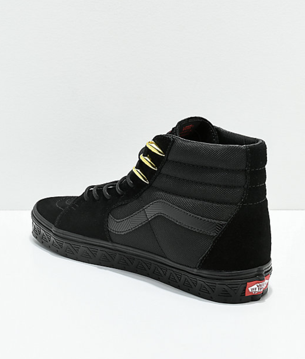 black panther vans sk8 hi