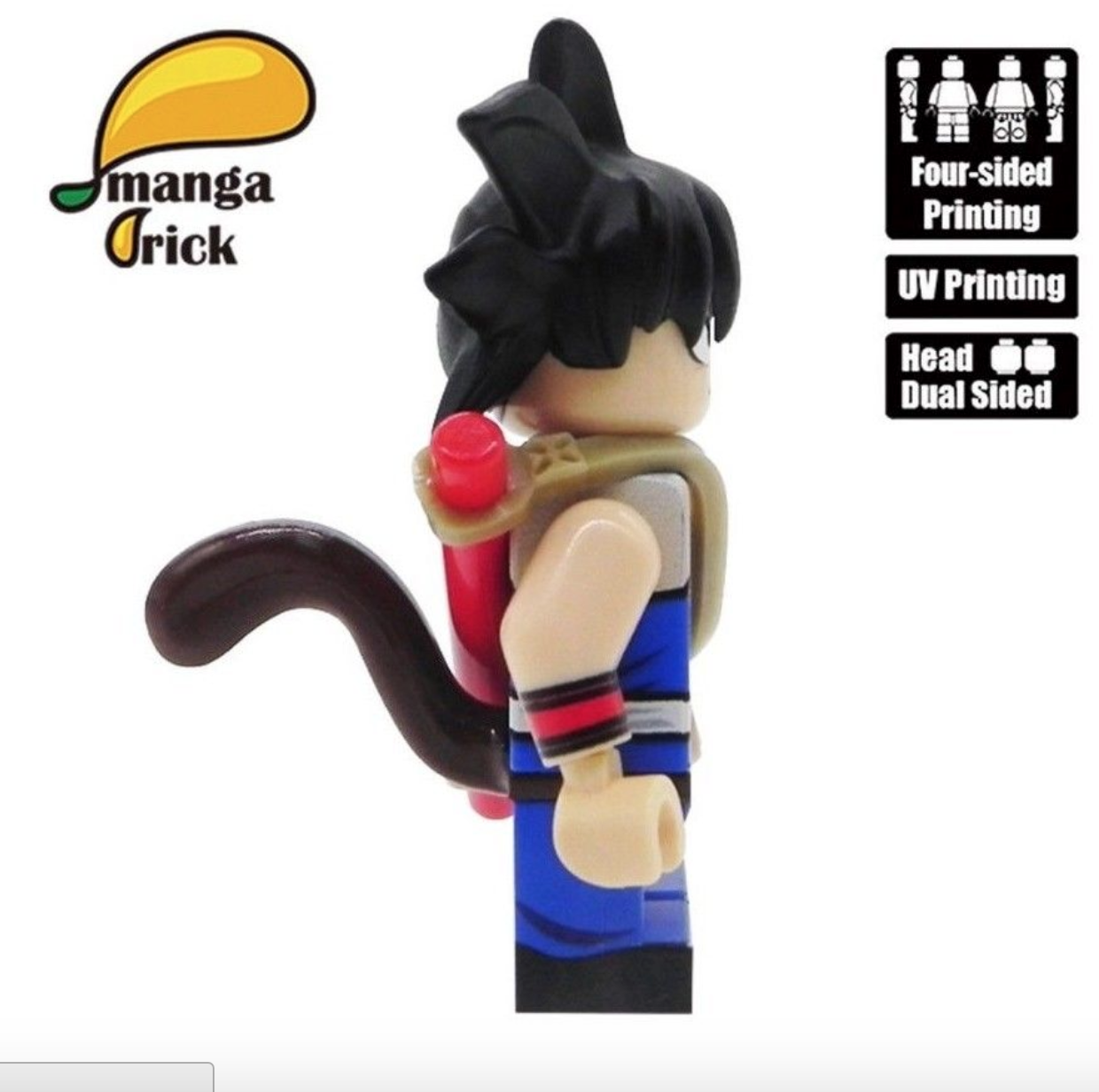 MANGA BRICK CUSTOM Dragon Ball Goku Lego Minifigure with short leg - $38.99 | PicClick