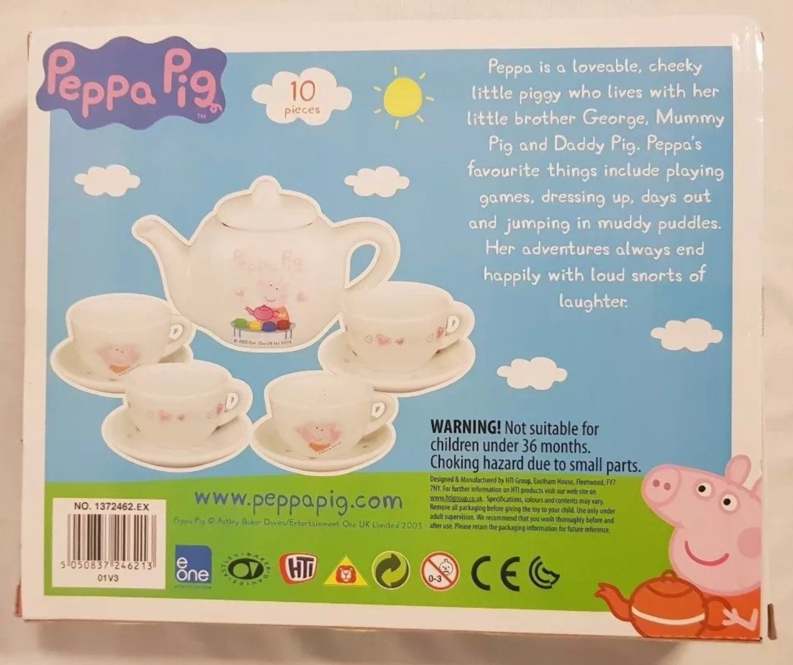 peppa pig porcelain tea set