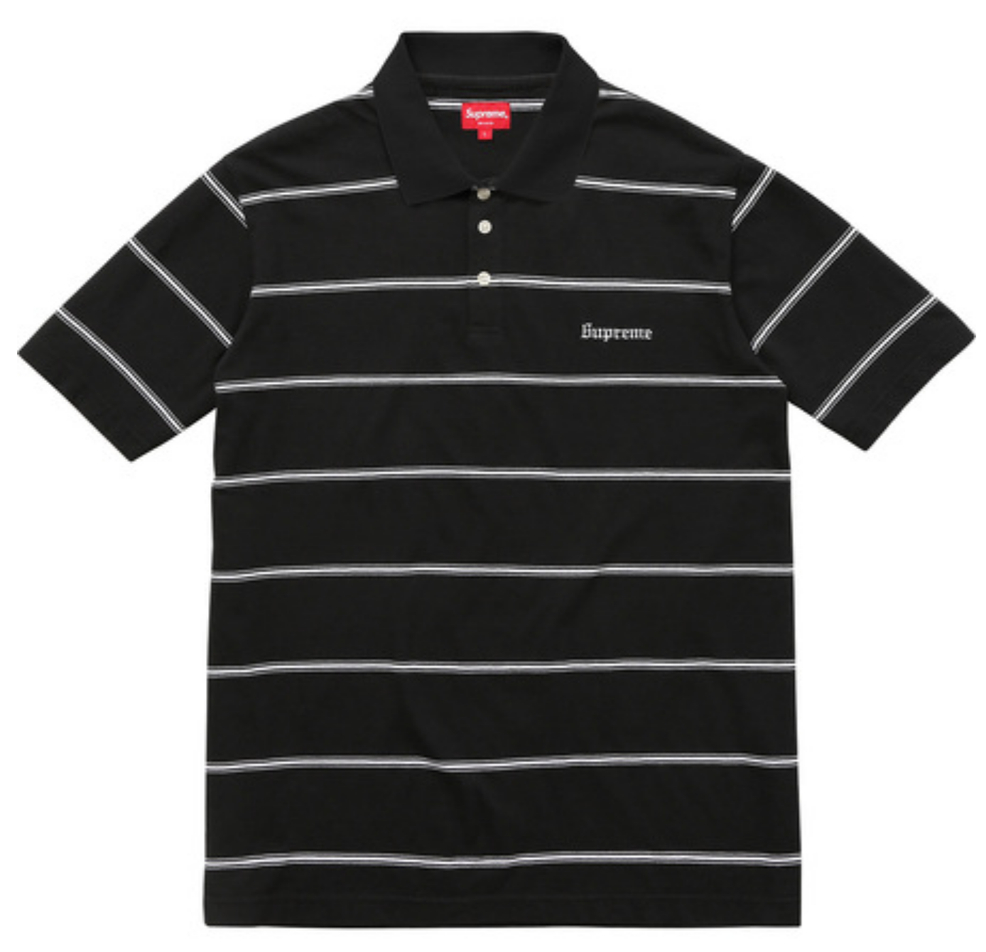 supreme striped polo