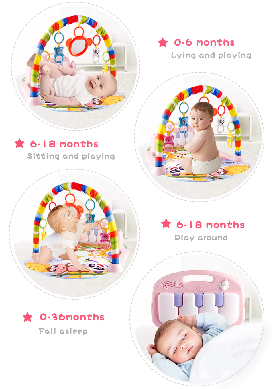 Portique Bebe Tapis D Eveil Jeu Educatif Arceau Piano Musical Jouet Suspendus Fr Eur 35 00 Picclick Fr