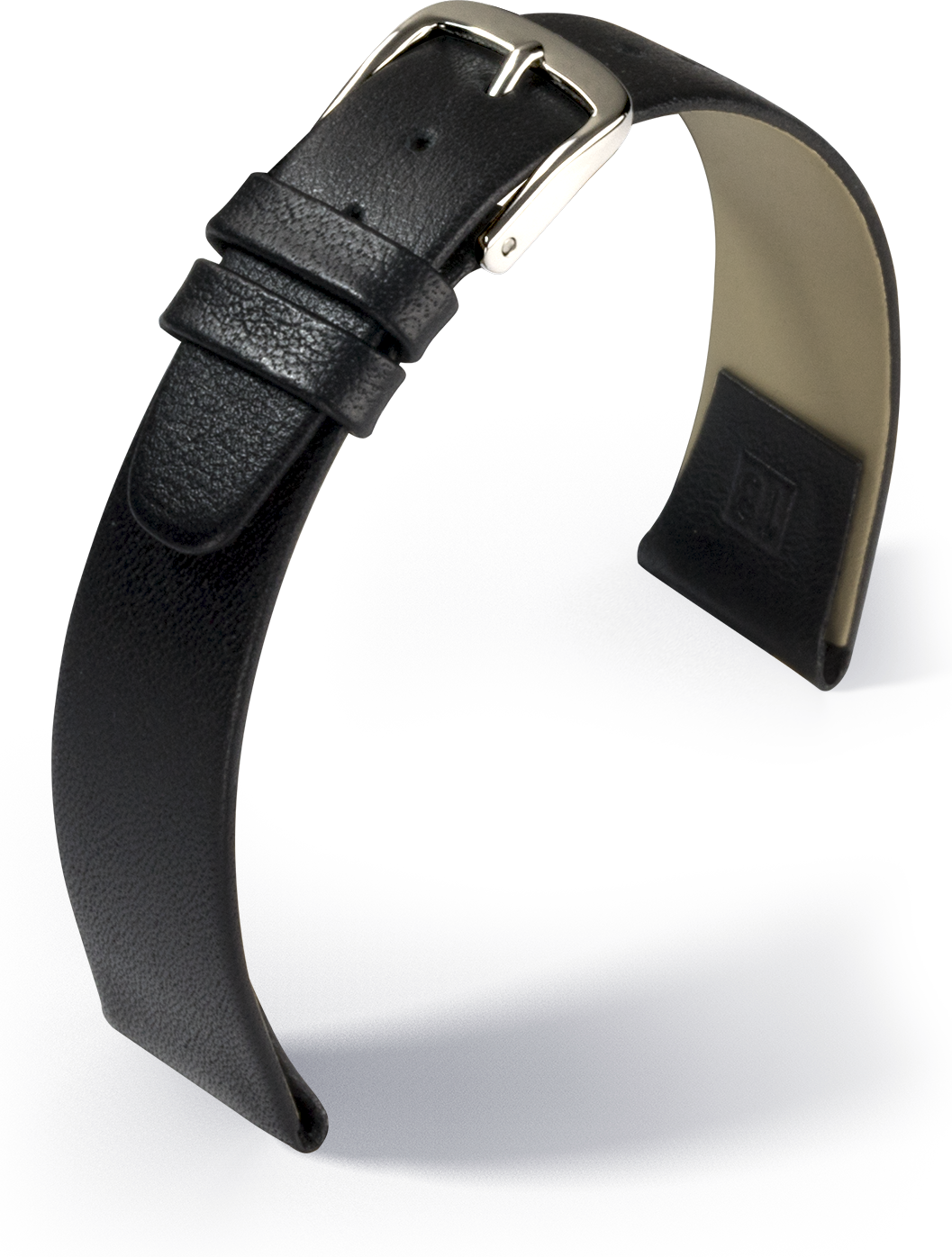 BRACELET MONTRE CLIP Pompes Fixes Cuir de Veau Noir 14 15 16 BRACELET MONTRE CLIP Pompes Fixes Cuir de Veau Noir 14 15 16