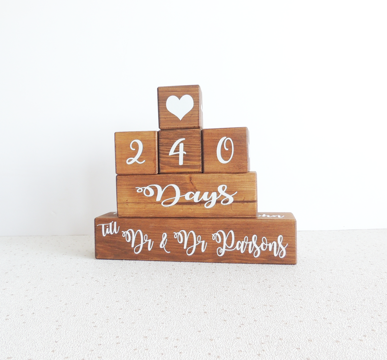 Dr Engagement Gift Wedding Countdown Days Till Married Doctor Fiance Present 95 Picclick Uk