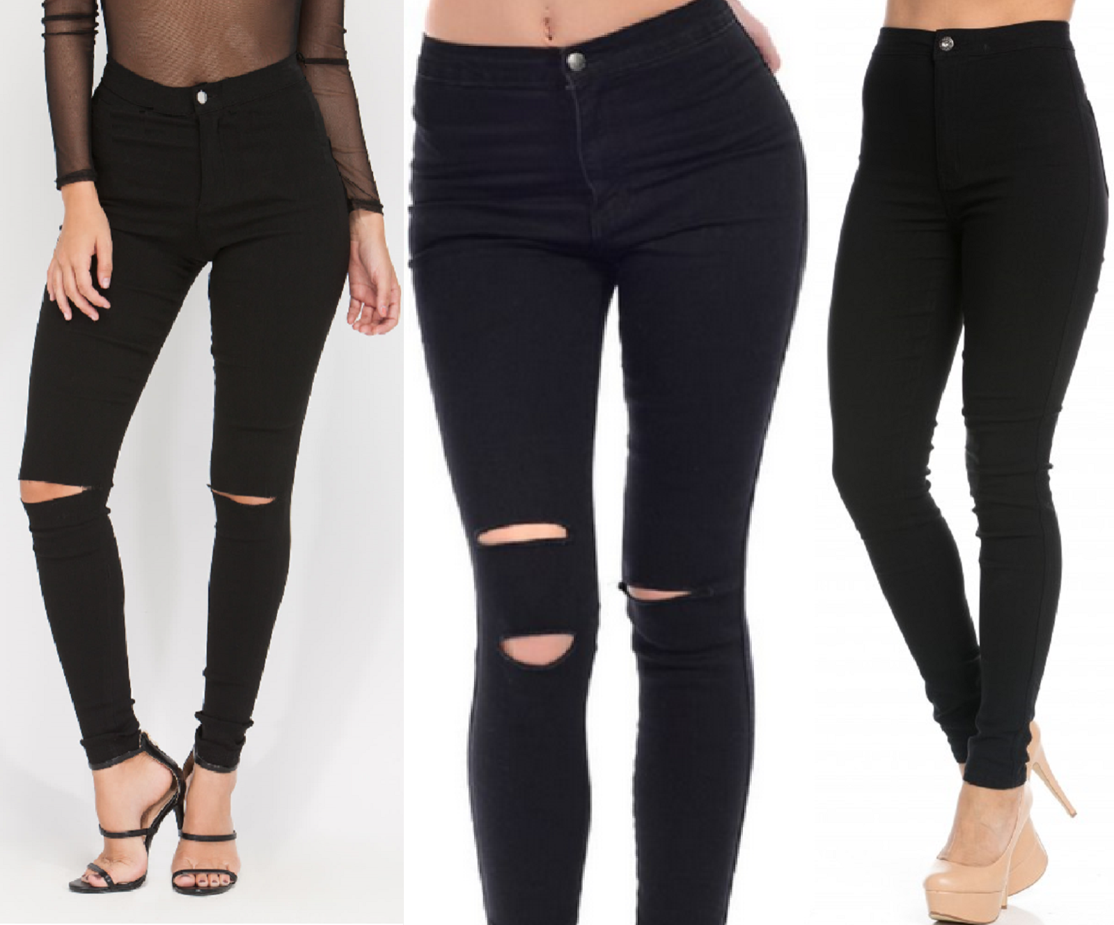 ripped skinny jeggings