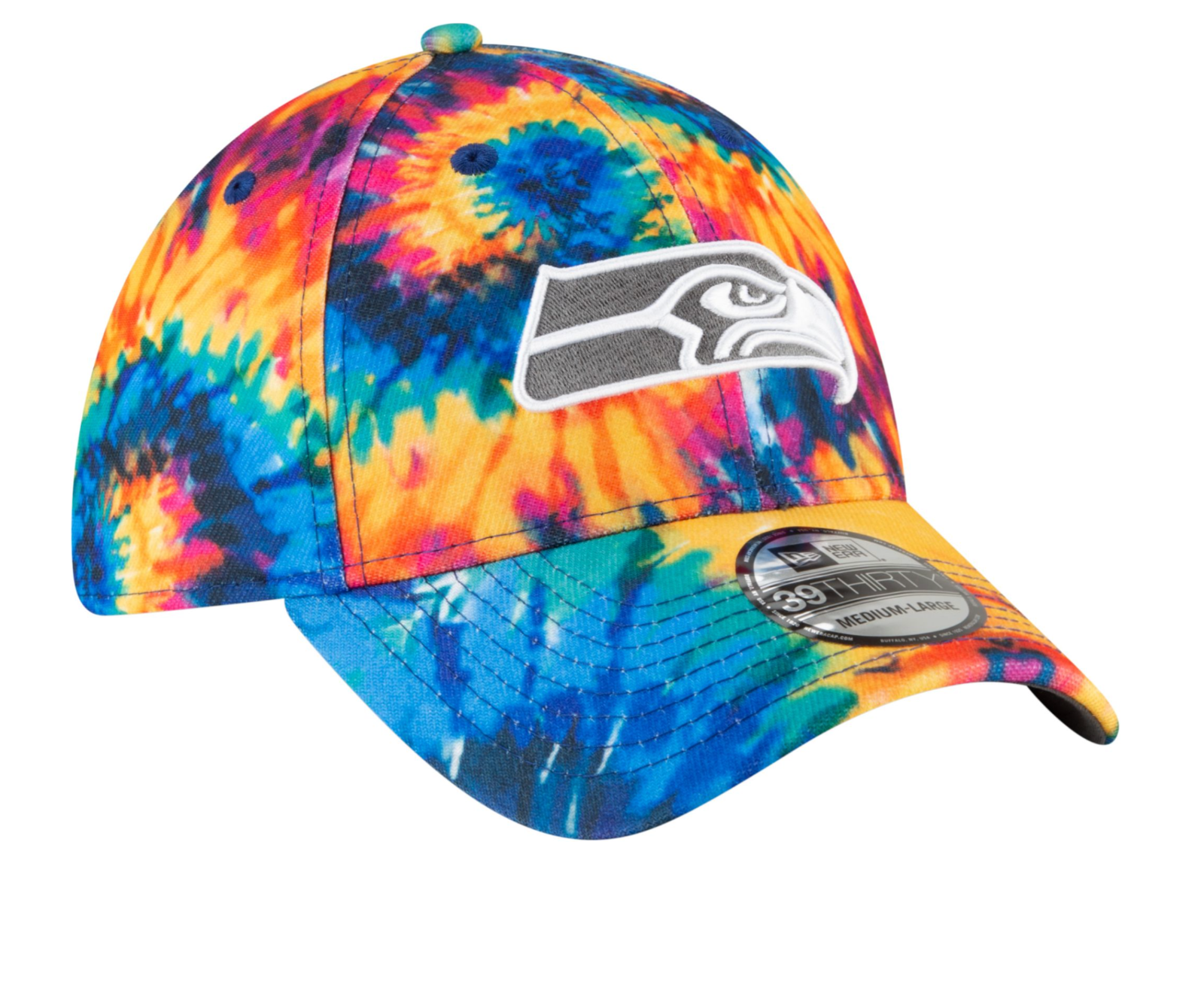 seahawks tie dye hat
