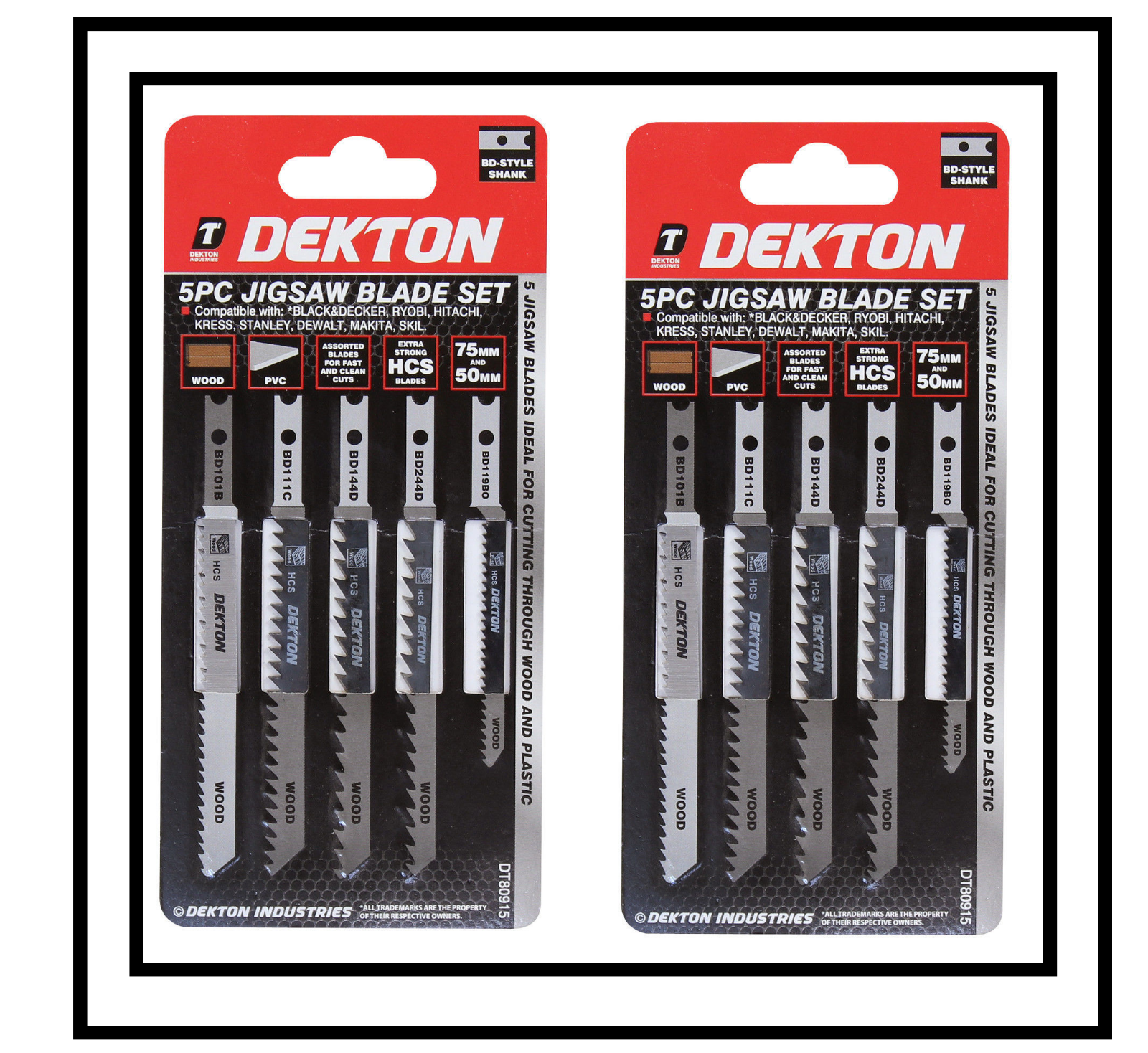 Hitachi Makita Festool Etc Dewalt 10 X Saxton Jigsaw Blades T111c