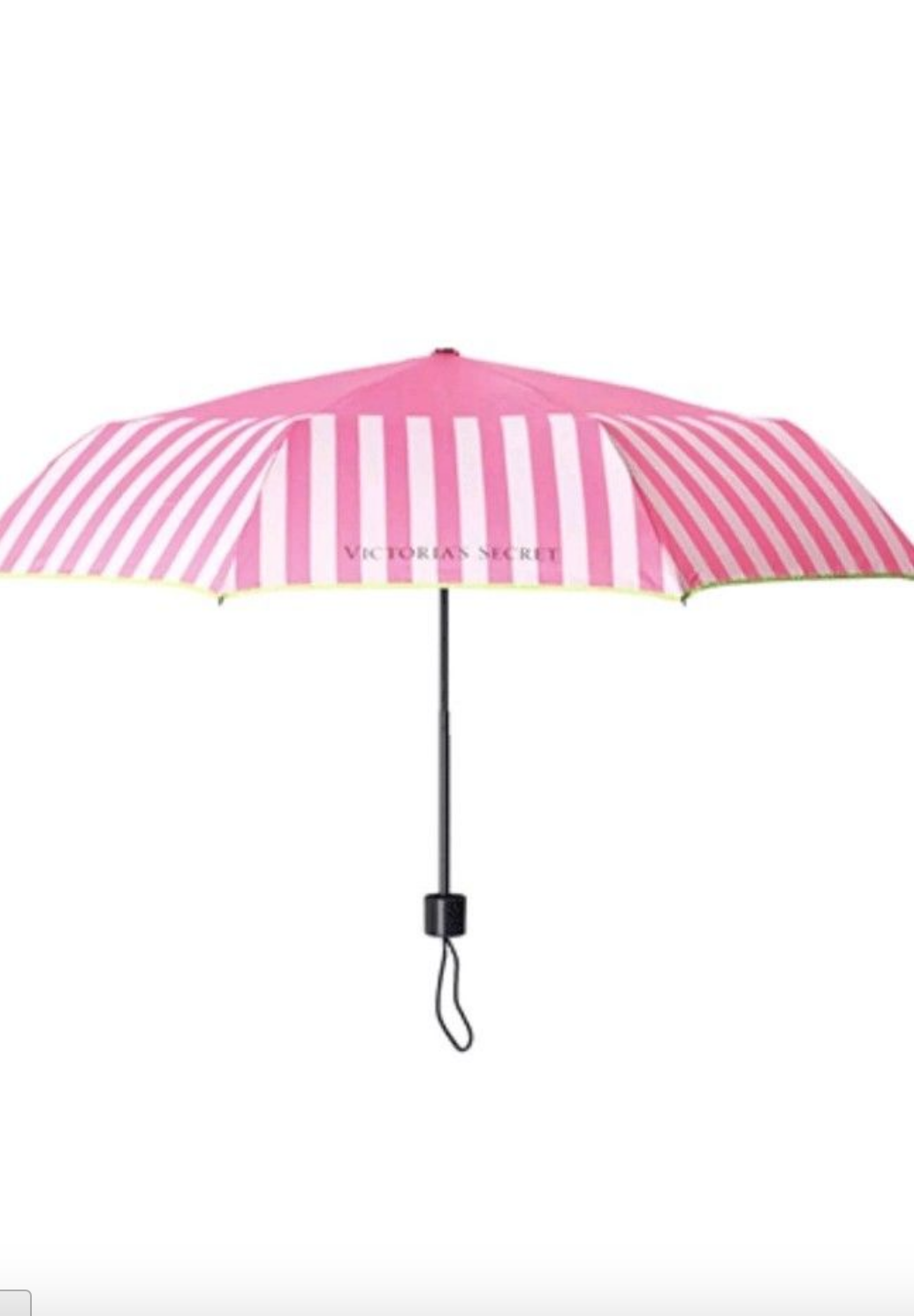Dames Accessoires Victoria S Secret Signature Pink Stripe Umbrella Compact Neon Green Collapse Paraplu S Bwbsol Com