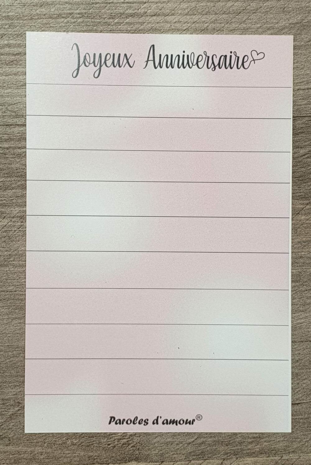 Carte D Anniversaire Je Te Souhaite Un Joyeux Anniversaire Paroles D Amour Eur 2 50 Picclick Fr