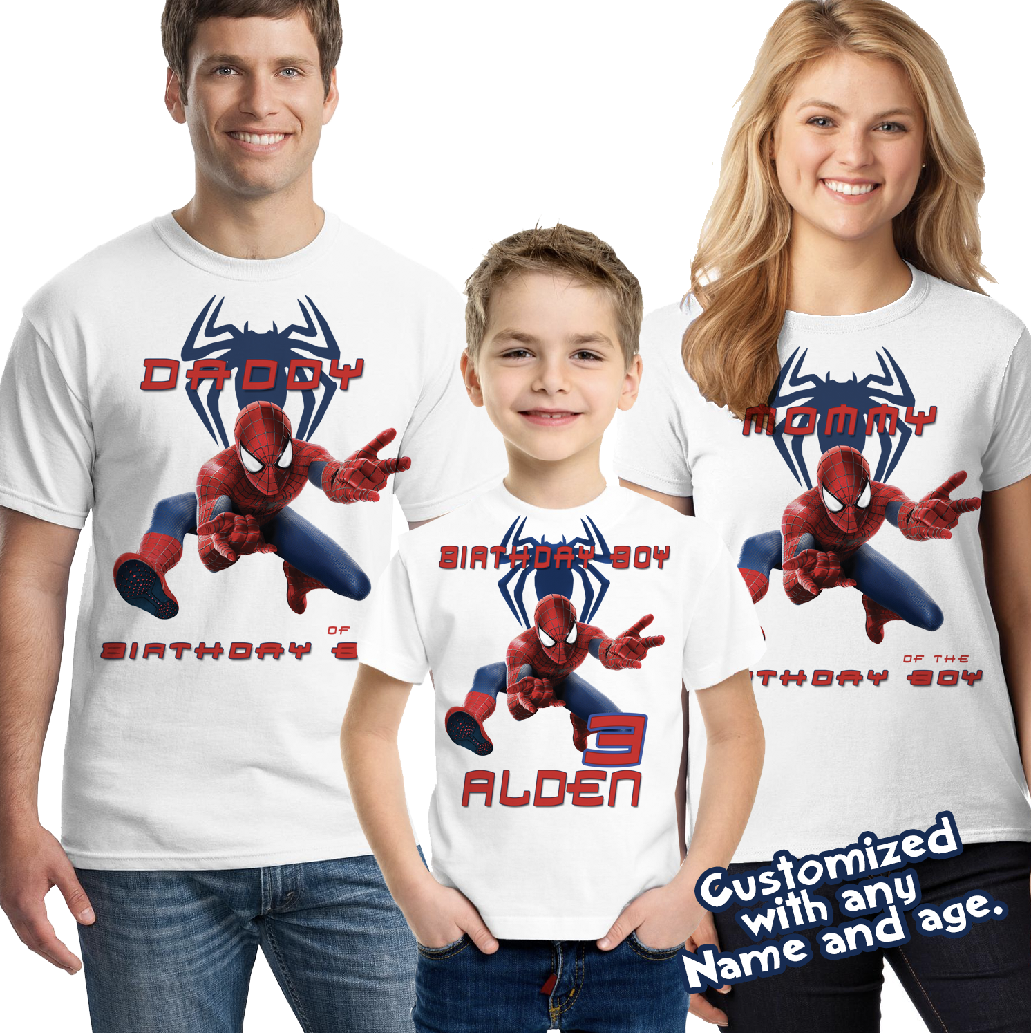 personalized spiderman shirt