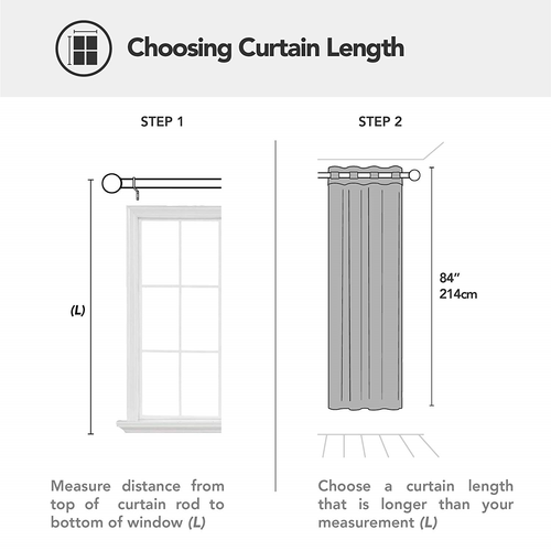 Deconovo Ring Top Door Curtain Thermal Eyelet Curtain Thermal