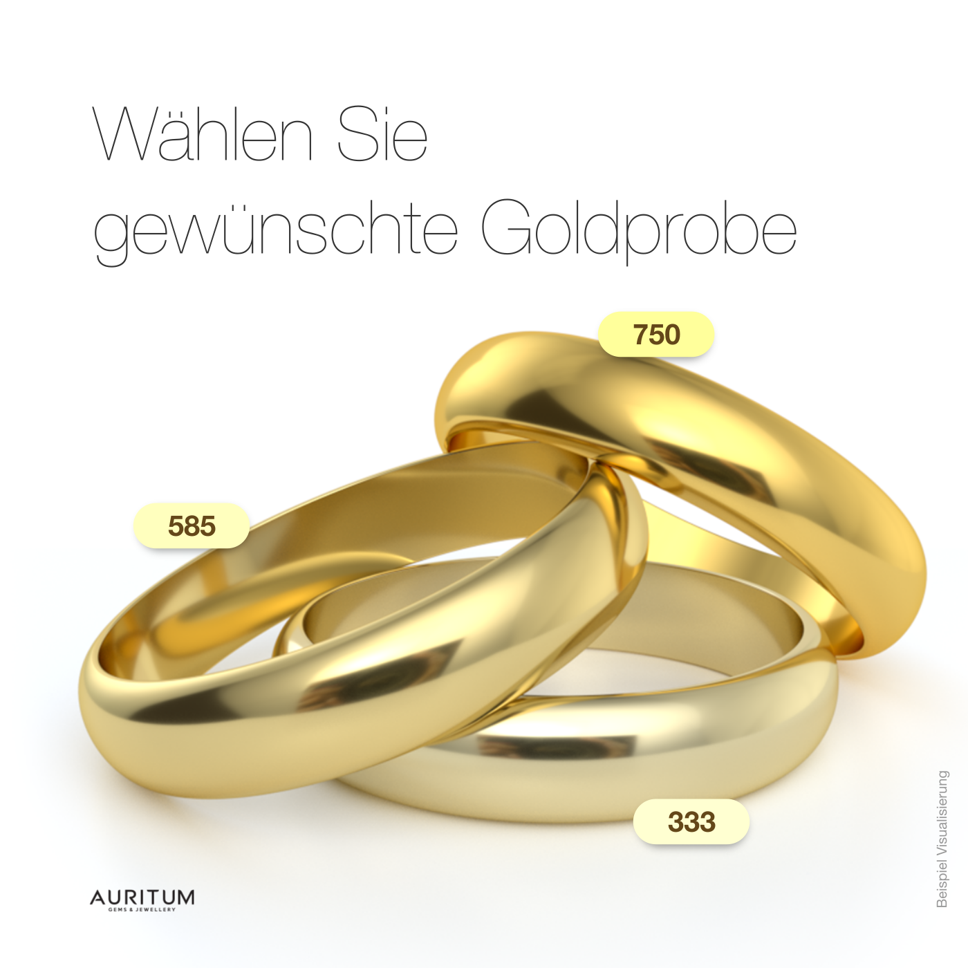 Auritum 1 Paar Trauringe Eheringe Aus Massivem 333 585 750 Gold 3xbrillant 5mm Eur 313 00 Picclick De