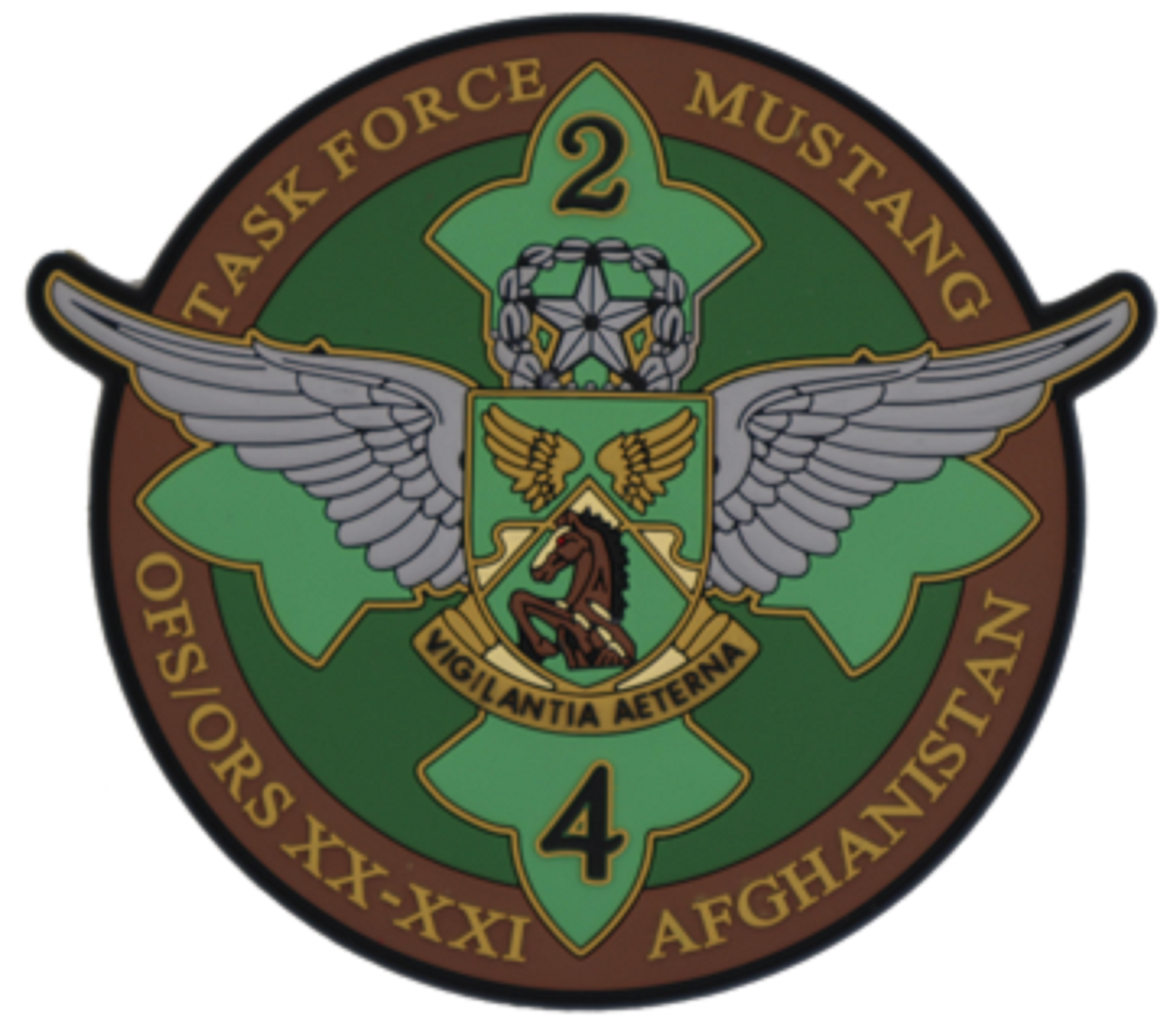 Us Army Task Force Mustang 4 Pvc Patch Hook And Loop 11 48 Picclick Uk