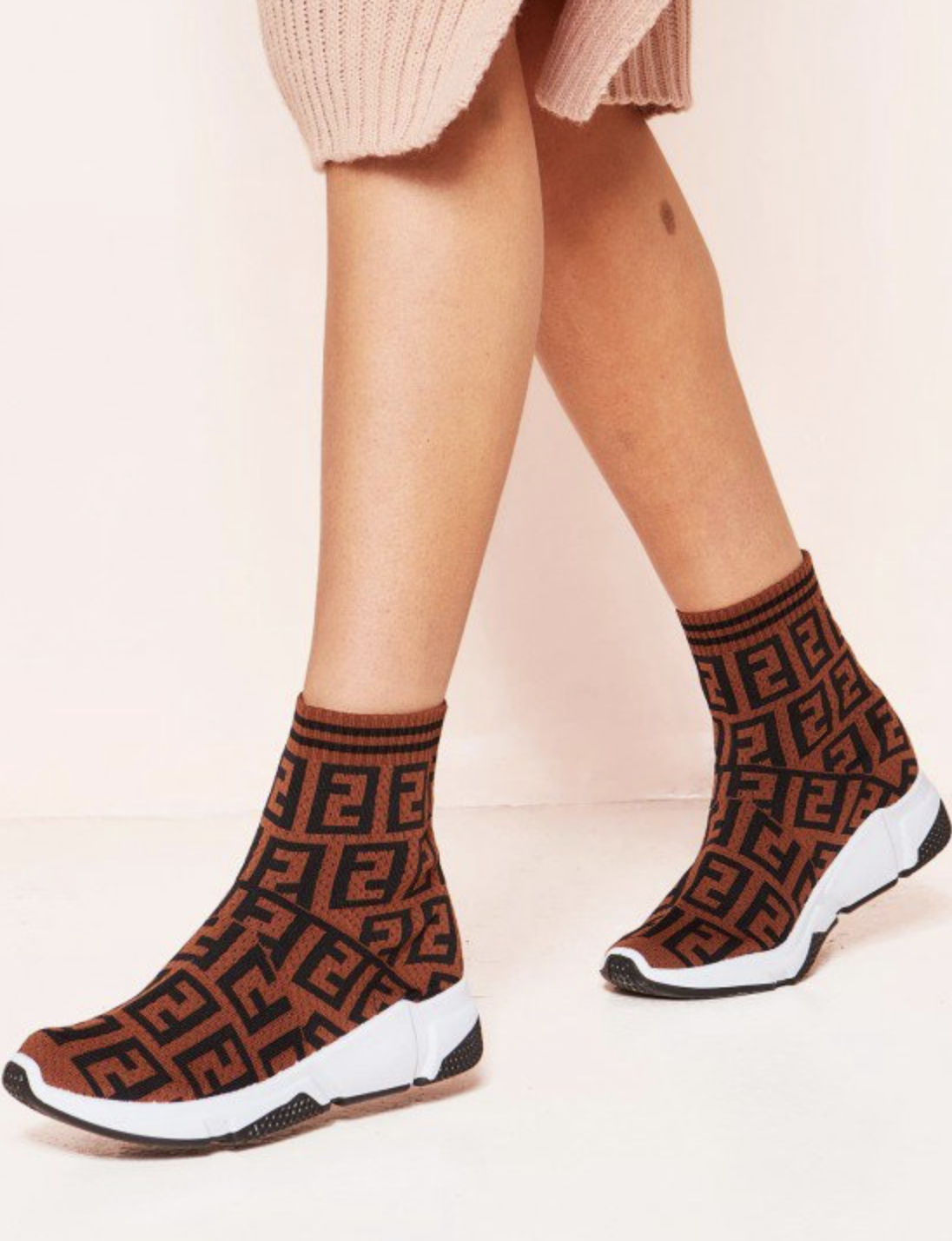 womens fendi sock trainers