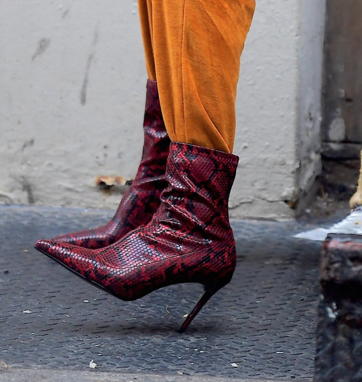 thigh high snakeskin boots mango
